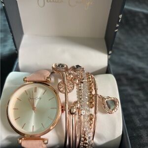 Jessica Carlyle Watch with Rose Gold Bracelets to match New in Box